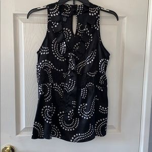 Black blouse with a little tie